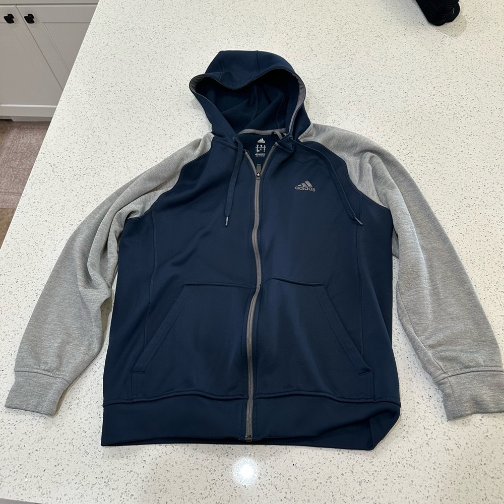 Adidas Black and Gray Climawarm Jacket